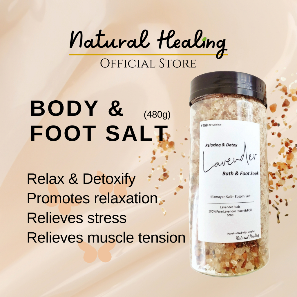 NATURAL HEALING Foot Spa Foot Bath Salt Epsom Salt Garam Bukit Rendam