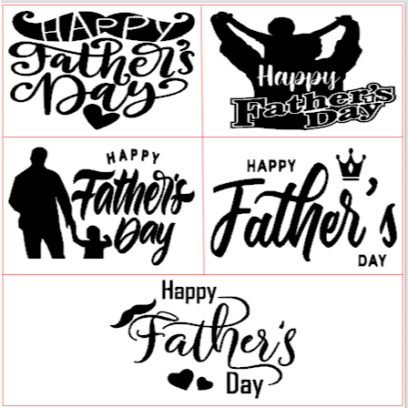 STICKER HAPPY FATHER'S DAY DAD DADDY AYAH BAPA FOR BALLOON AND OTHERS ...