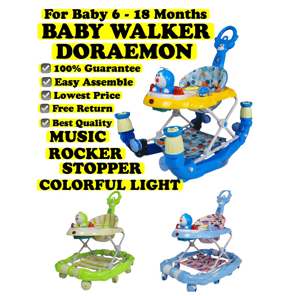 CANDY BABY WALKER UMUR 6-18 MONTH BULAN ANTI O LEG ADJUSTABLE FOLDABLE ...