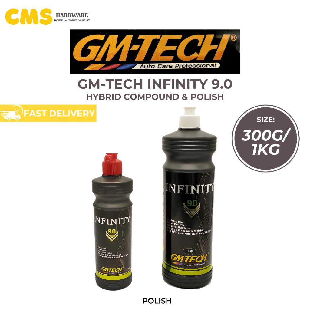 GM-TECH Infinity 9.0 Polish Hybrid Compound & Polish 300G / 1L | Shopee ...