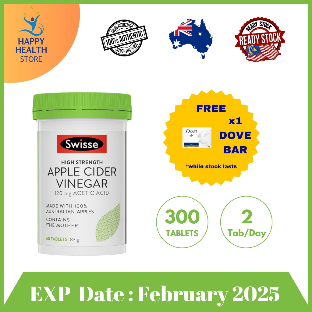 Swisse High Strength Australian Apple Cider Vinegar 60 Tablets Shopee Singapore 2070