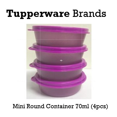 Tupperware Mini Round Keeper 70ml Airtight Food Container (4