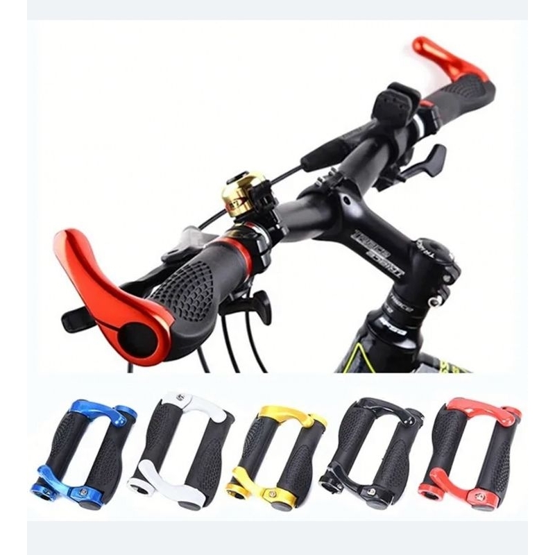 Bicycle Grips Bull Road Mountain Bike Handle Double Lock on Aluminium ...