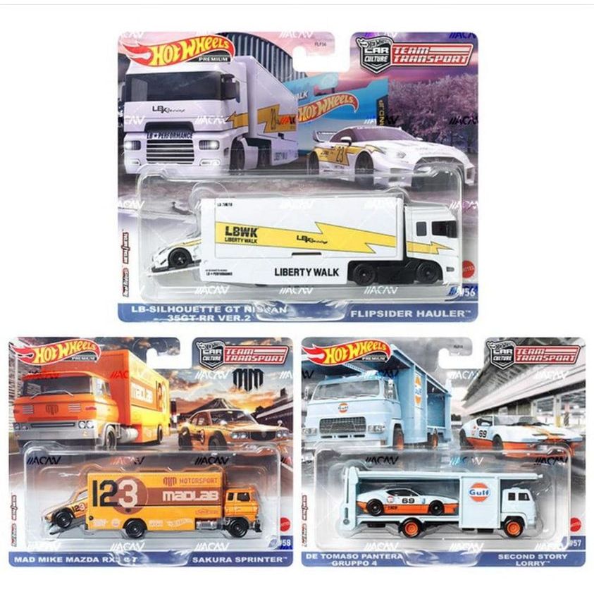 Hot Wheels Premium 2023 Team Transport LBWK R35 Liberty Walk LB ...