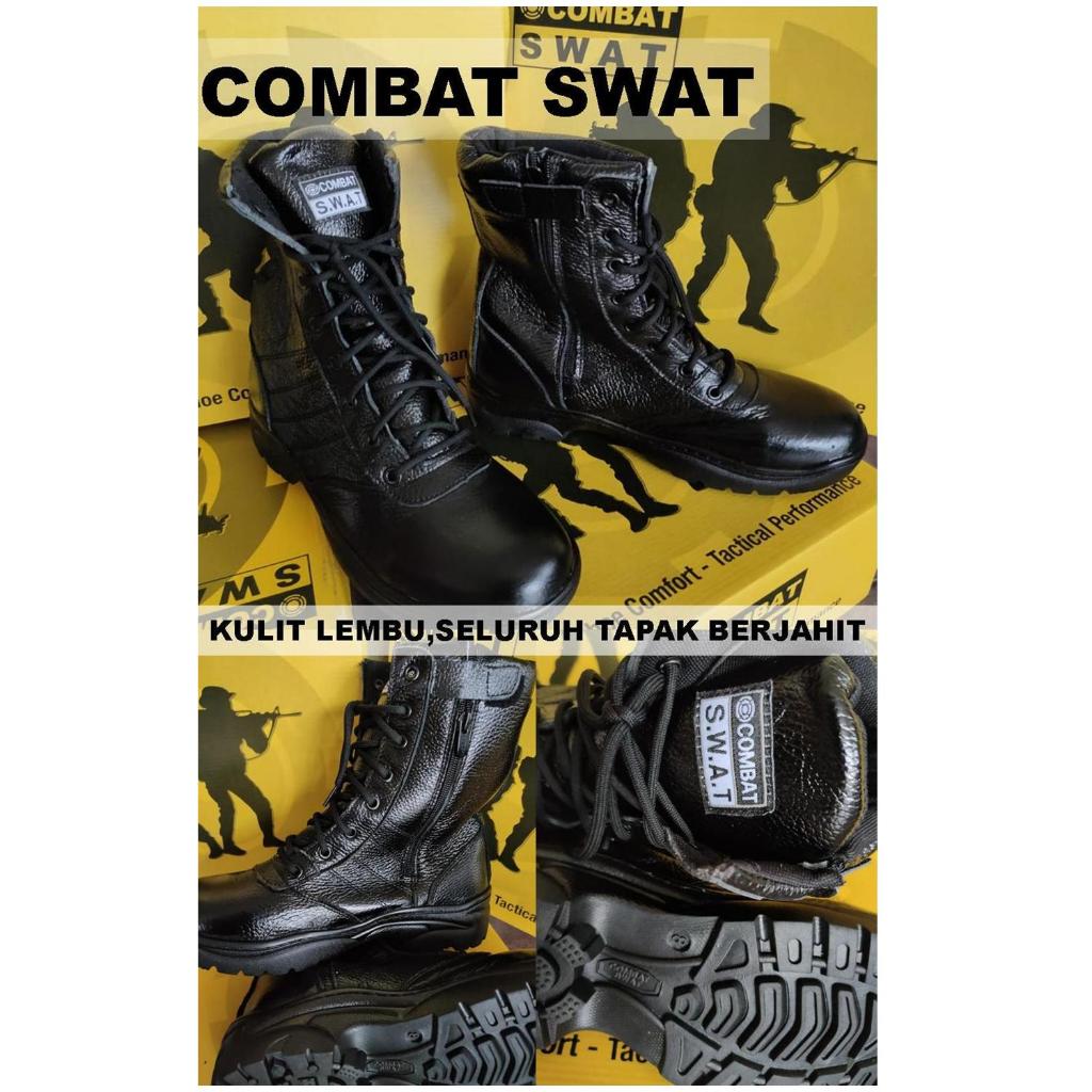 SWAT TACTICAL BOOTS KASUT OPERASI Shopee Singapore