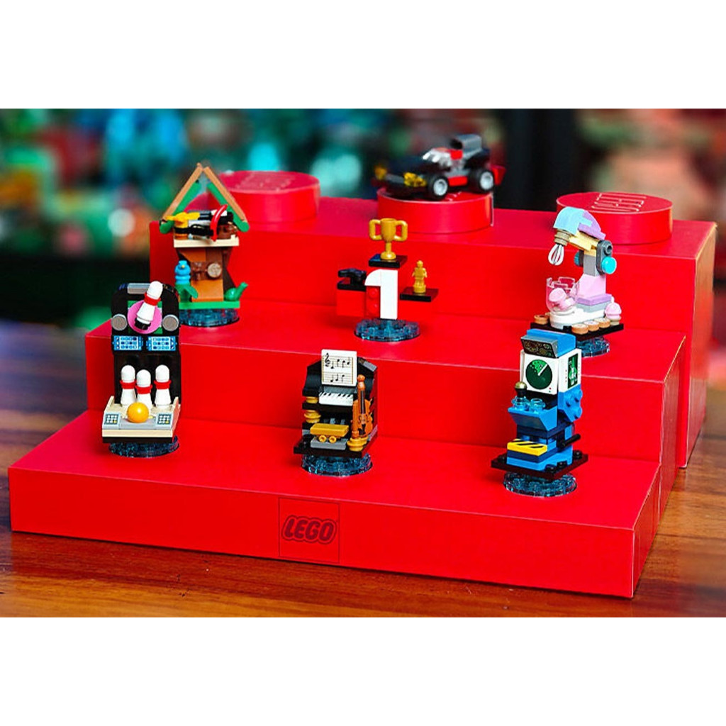 LEGO Exclusive Edition Mini Hobby Series Complete Set c/w Display Stand ...