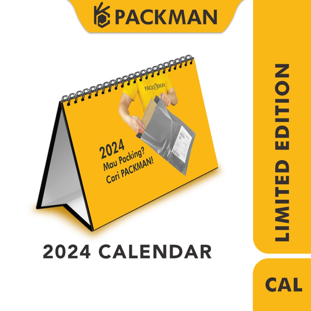 PACKMAN Limited Edition 2024 Calendar 2024 Table Calendar Desktop