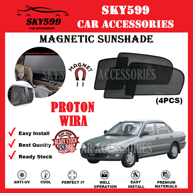 Proton Wira Epic Magnetic Sunshade [4 PCS] | Shopee Singapore