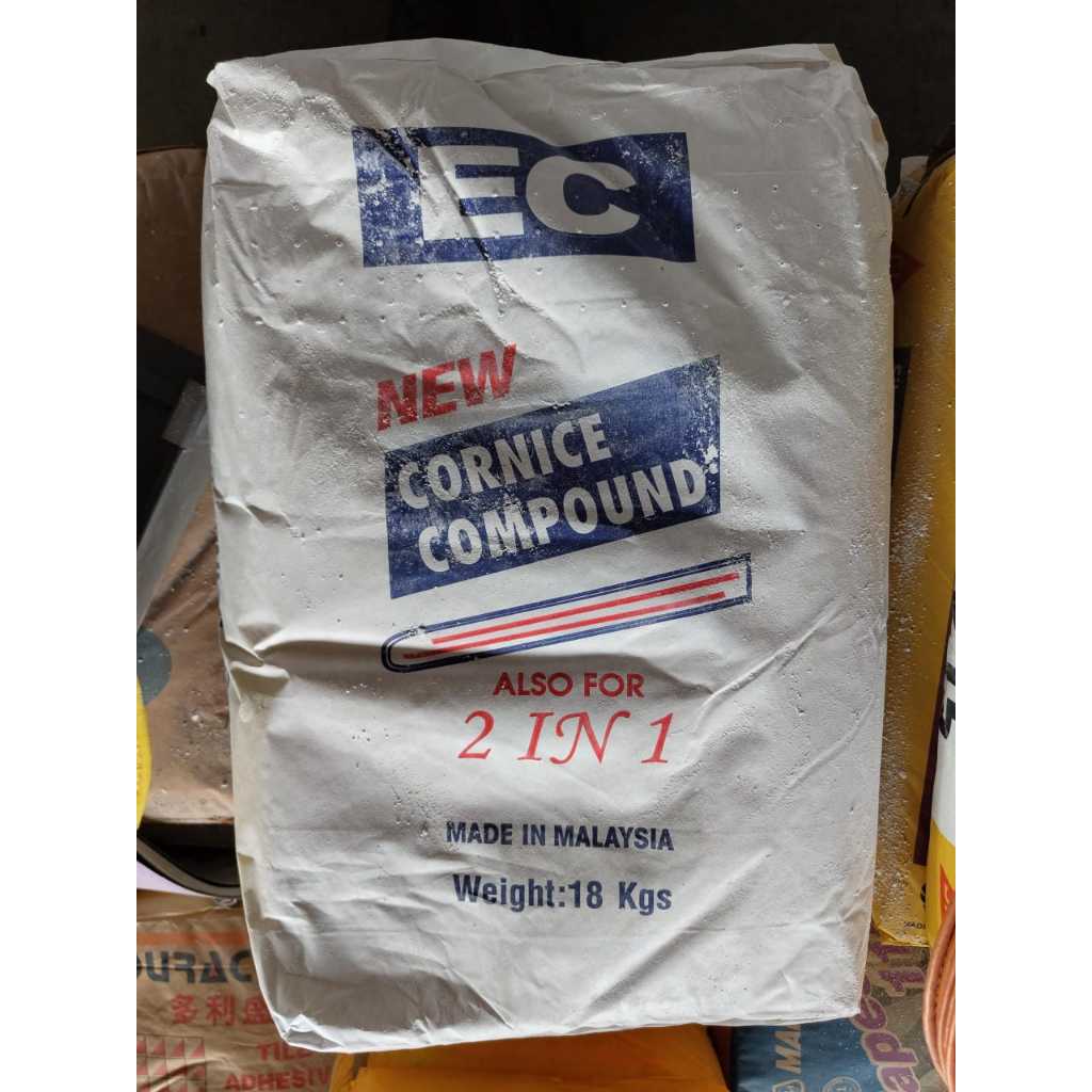 [ 1 KG ] EC98 Cornice Compound/ Powder / Stopping Compound/ Gypsum ...