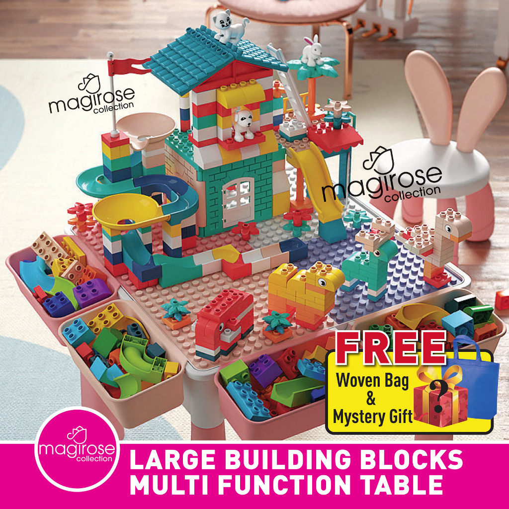 Kids LARGE Building blocks Multifunction Table Kids Multifunction Lego ...