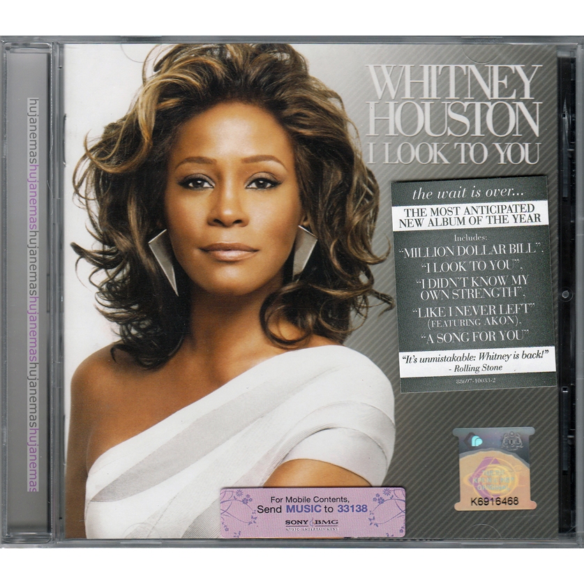 Whitney Houston - I Look To You 2009 Sony Music Final Studio Album Cd 