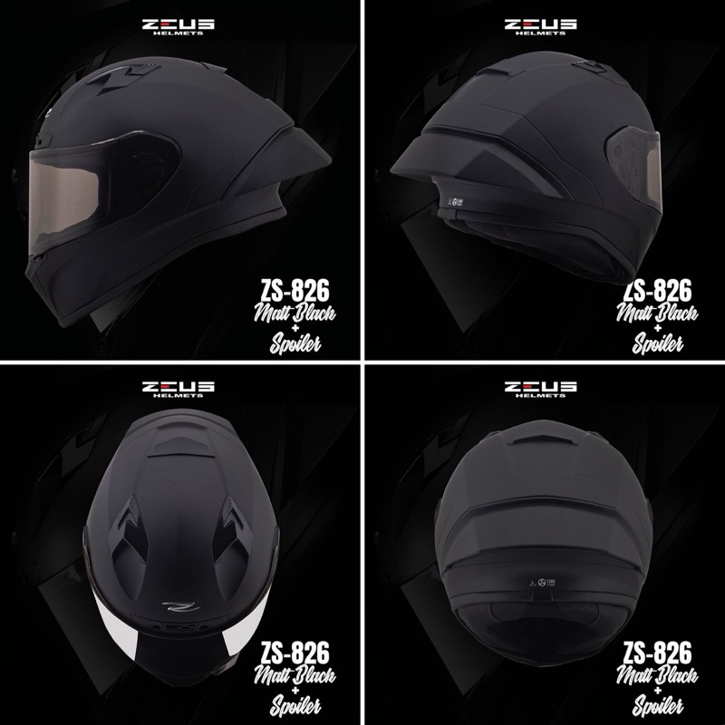 スー ZEUS ZS-826 Full Face Helmet | Shopee Singapore