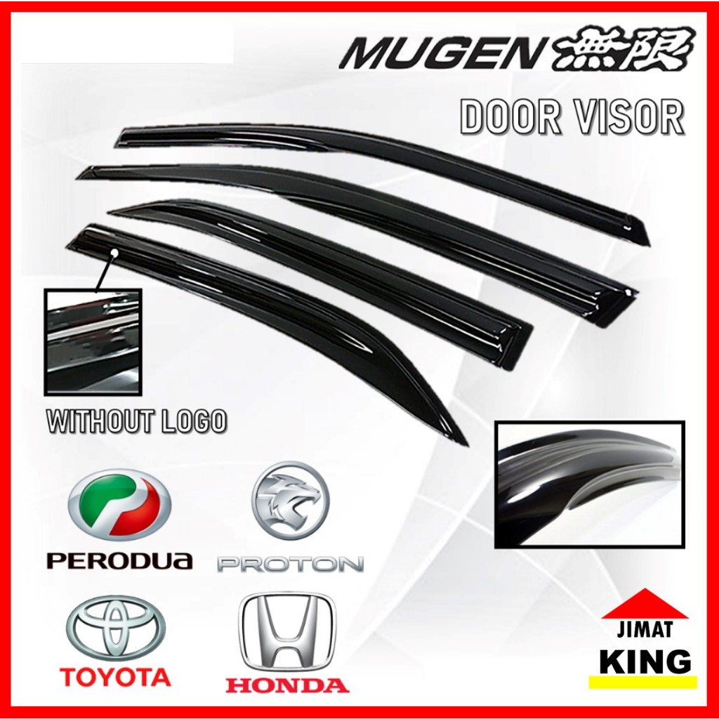 High Quality Air Press Window Door Visor Mugen Wind Deflector Perodua ...
