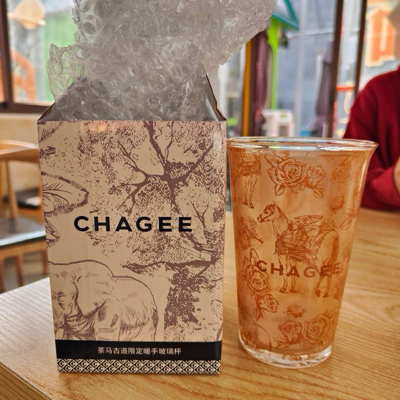 CHAGEE 霸王茶姬玻璃杯Glasses | Shopee Singapore