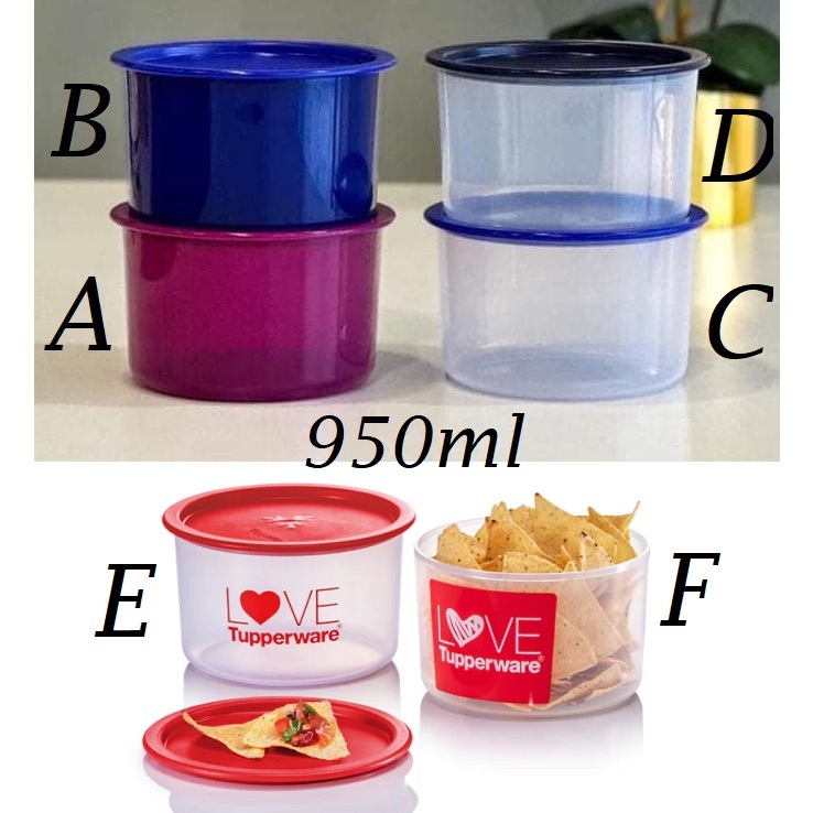 *1pc/2pcs*Tupperware Love One Touch Topper Small 950ml OT | Shopee ...
