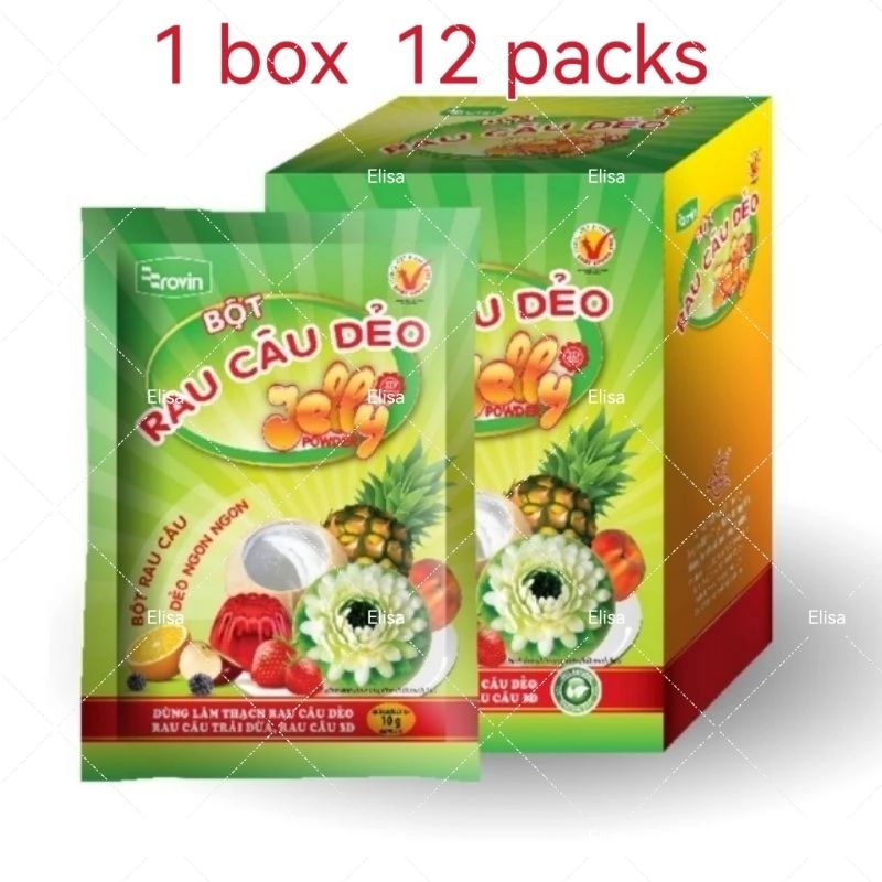 EXP NOVEMBER 2027 [Halal] Rovin 3D Jelly powder 10gX12packs NEW ...