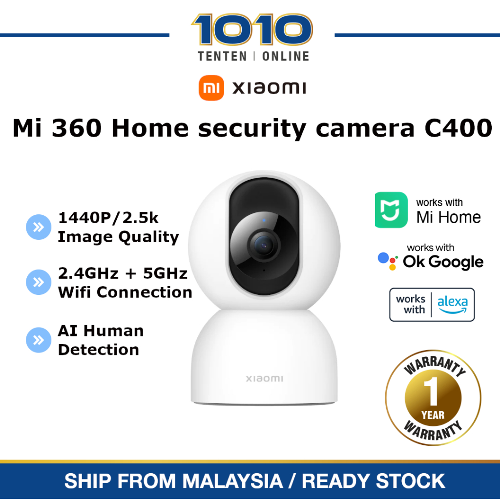 Global] Xiaomi Mi Home 360 Pan Tilt Zoom CCTV 【1080 1296(2K