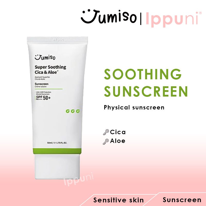 SHORT EXPIRY] Exp March~May 2025 JUMISO Super Soothing Cica & Aloe Sunscreen  SPF50+ PA++++ | Shopee Singapore