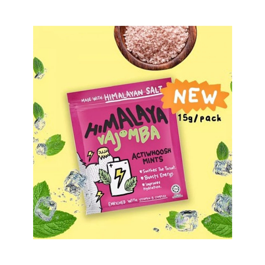 Himalaya Vajomba Actiwhoosh Mints Candy 15g x 12pkt NEW EDITION ...