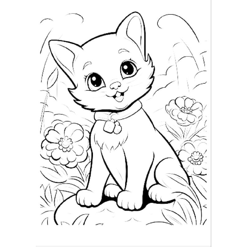 CAT Colouring Book for Kids Mini Size A5 Buku Mewarna Kucing Kanak ...