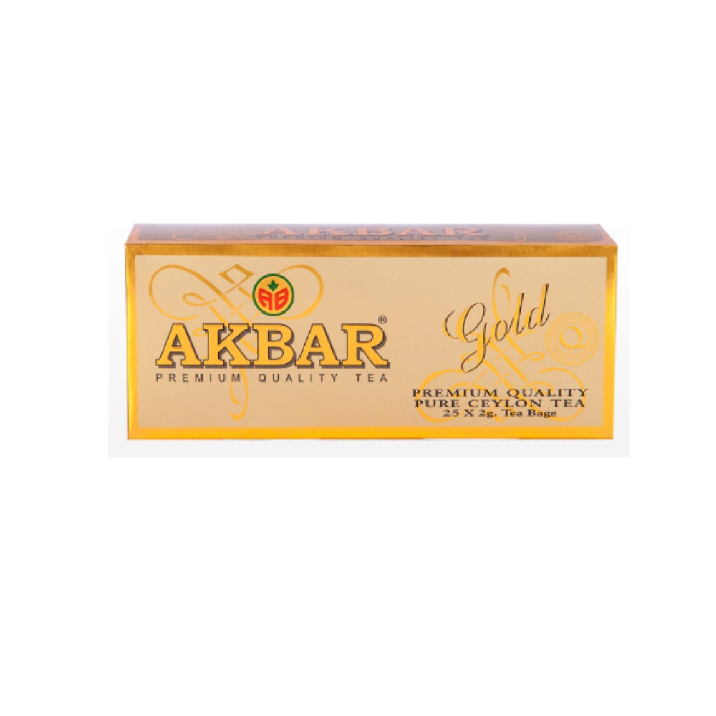 Akbar Tea Pure Ceylon Premium Gold Black Tea (100 TB / 25 TB) | Shopee ...