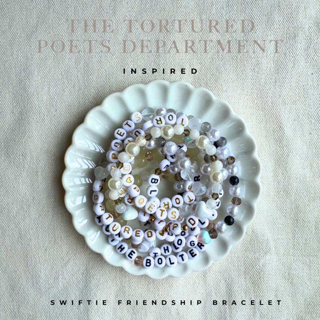 The Tortured Poets Department Bracelet TTPD Taylor Swift Bracelets Shopee Singapore
