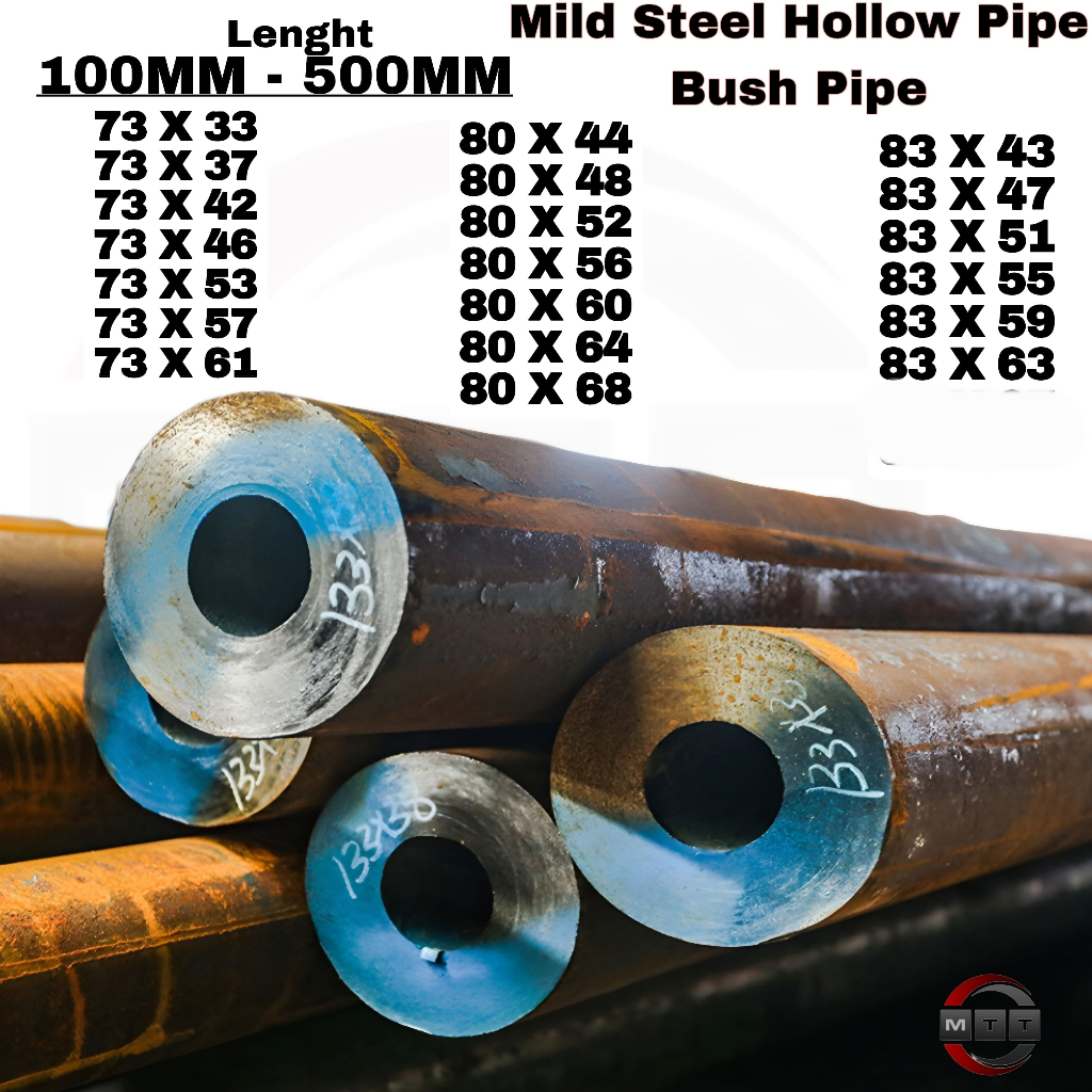 HOLLOW PIPE THICK PIPE MILD STEEL MS BUSH PIPE TEBAL BUSH BUSHING 73MM ...