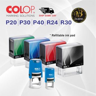 COLOP PRINTER / RUBBER STAMP / | Shopee Singapore