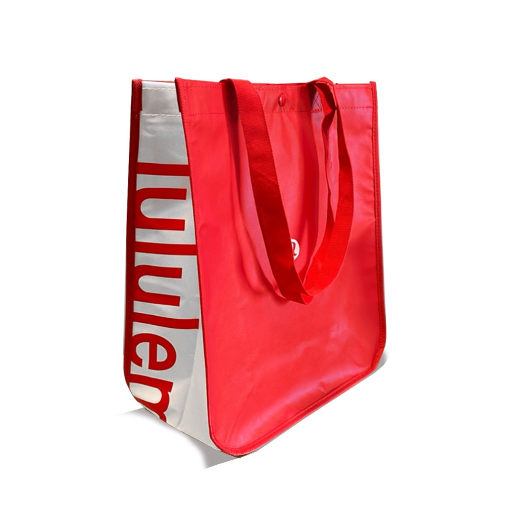 LULULEMON Waterproof Reusable Unisex Men Woman Shopper Bag Handbag Tote Yoga Gym Bag Travel Beg Shopee Singapore