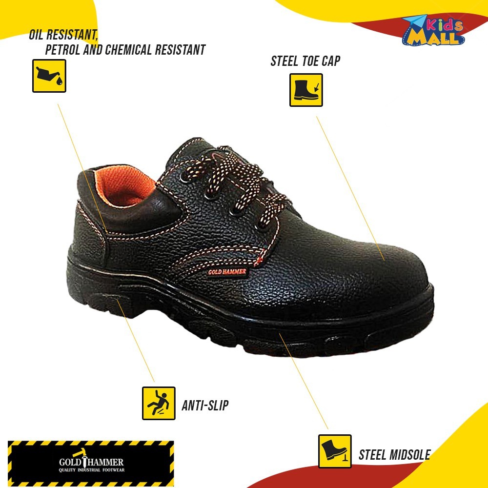 Restocked Safety Shoe Low Cut Steel Toe Cap Safety Shoes Boot Shopee Singapore