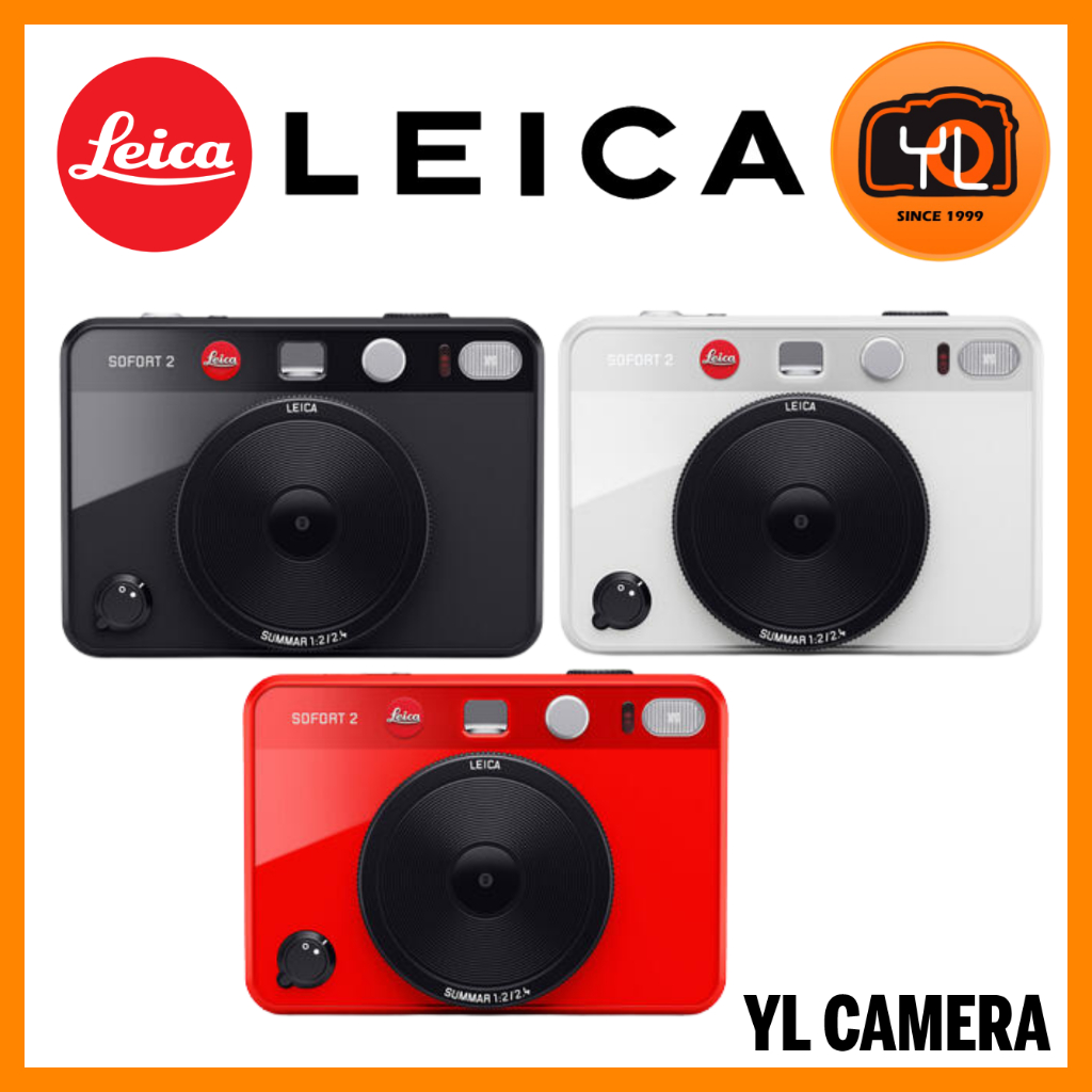 Leica SOFORT 2 Hybrid instant camera (Black / Red / White) | Shopee ...