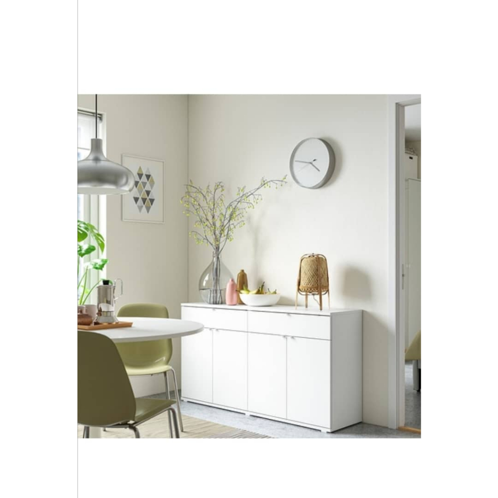 IKEA VIHALS Sideboard, white, 140x37x75 cm Shopee Singapore
