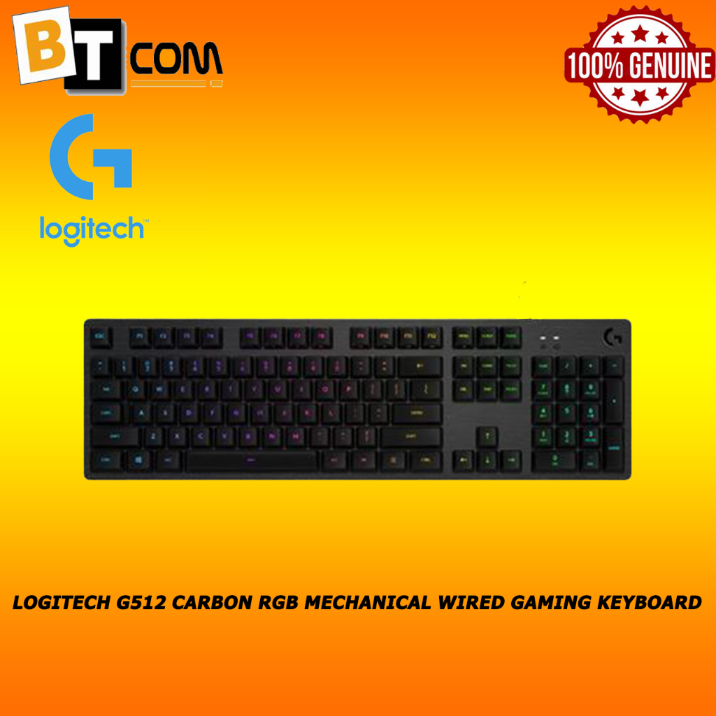 LOGITECH G512 CARBON RGB MECHANICAL GAMING KEYBOARD