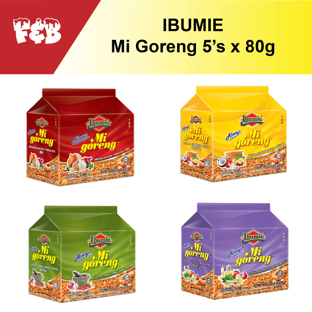 Ibumie Fried Noodles 5*80g | Shopee Singapore