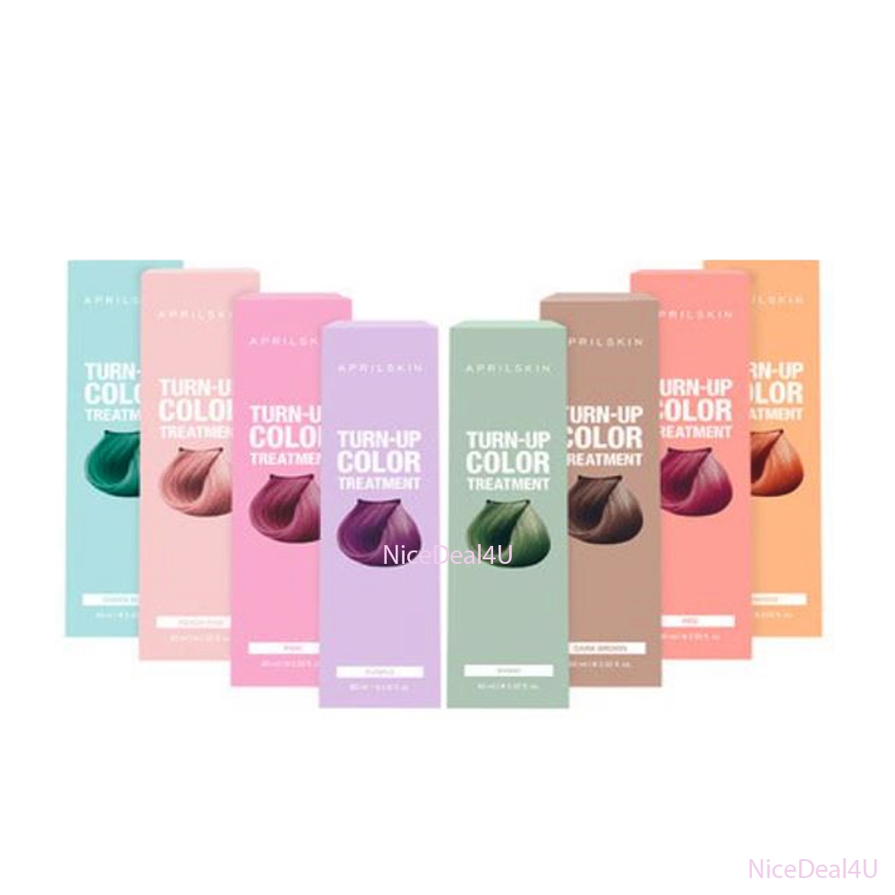 April Skin Turn-Up Color Treatment 60ml Silky Smooth Hair Aprilskin Non ...