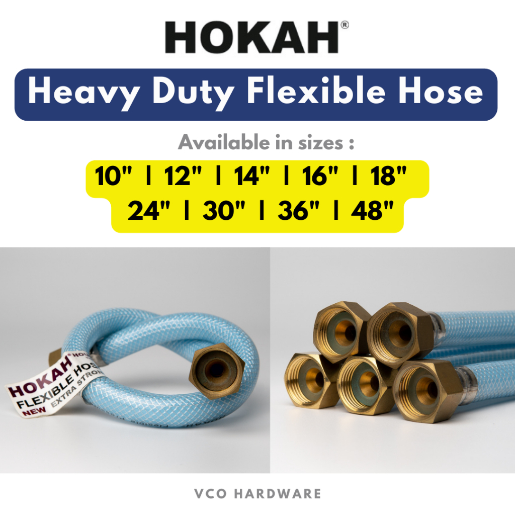 HOKAH Heavy Duty Extra Strong Flexible Hose/ Toilet Cistern Hose/Spring