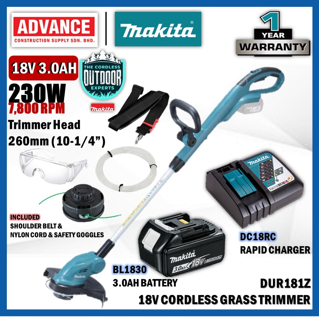 MAKITA DUR181Z 18V Cordless Grass Trimmer ( Trimmer Head ) | Shopee ...