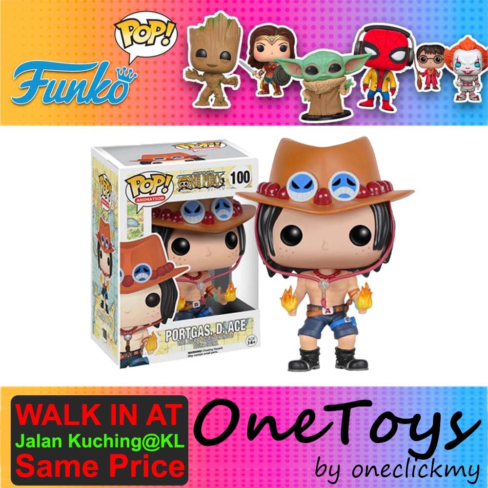 Funko POP Animation: One Piece - Portgas D. Ace Vinyl Figure #100  849803063580