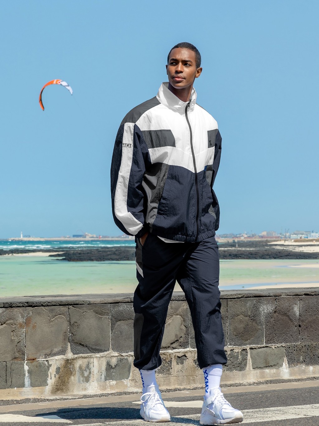 XEXYMIX Colorblock Light Wind Men's Jacket | Shopee Singapore