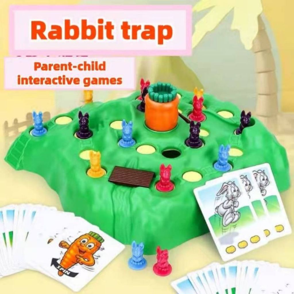 Board Game Rabbit Trap Venturing Bunny Fun For Party Games Board Game ...