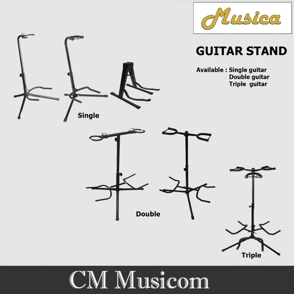 Guitar Stand Single/Double/Triple Head (Musica) Shopee Singapore