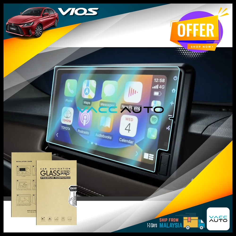 Toyota Vios (4th Gen) Head Unit Screen Center Console Multimedia Player ...