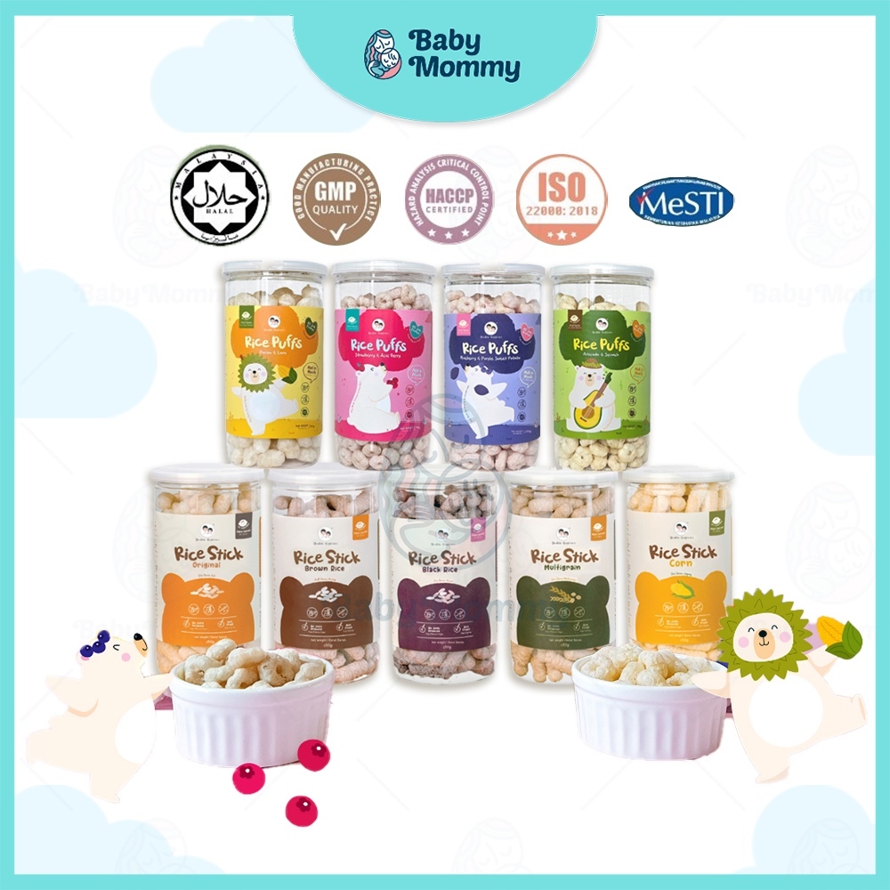 Babymommy Double Happiness Rice Puff Rice Stick Kids snacks Veggie ...