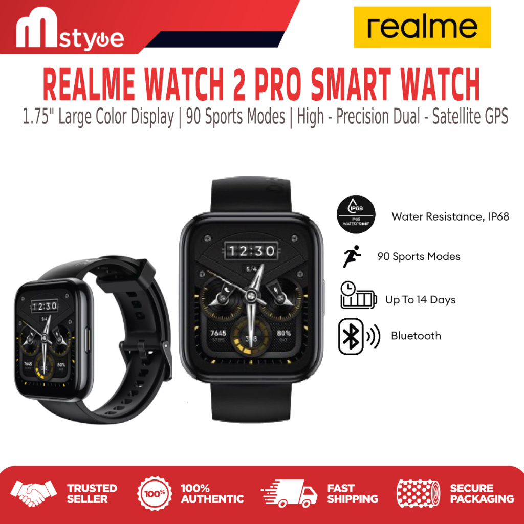 Real me deals smart watch