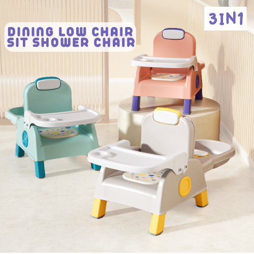 3 In 1 Baby Chair Dining Sit Hair Salon Chair with Removable Dinner ...