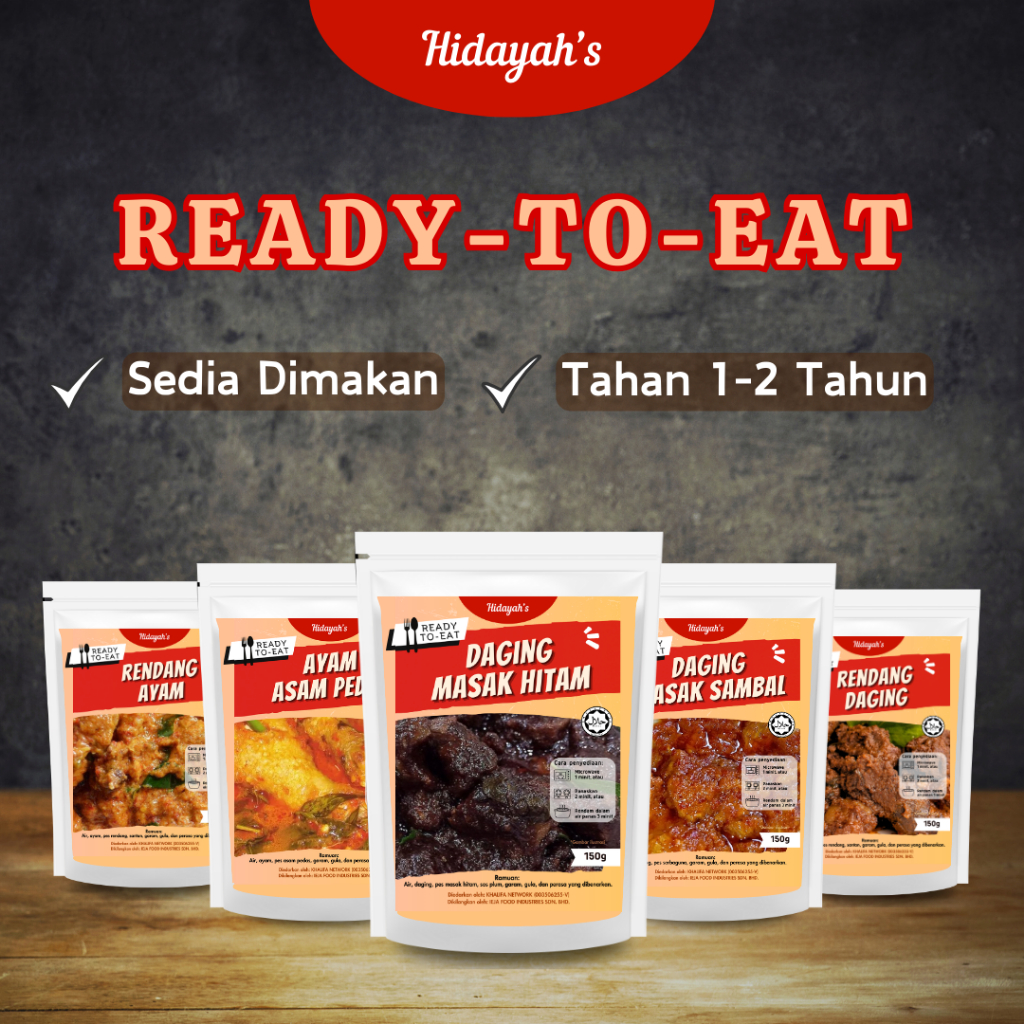 HITAM To Eat Rte's Side Dish Ready Instant Food Chicken Meat Travel ...