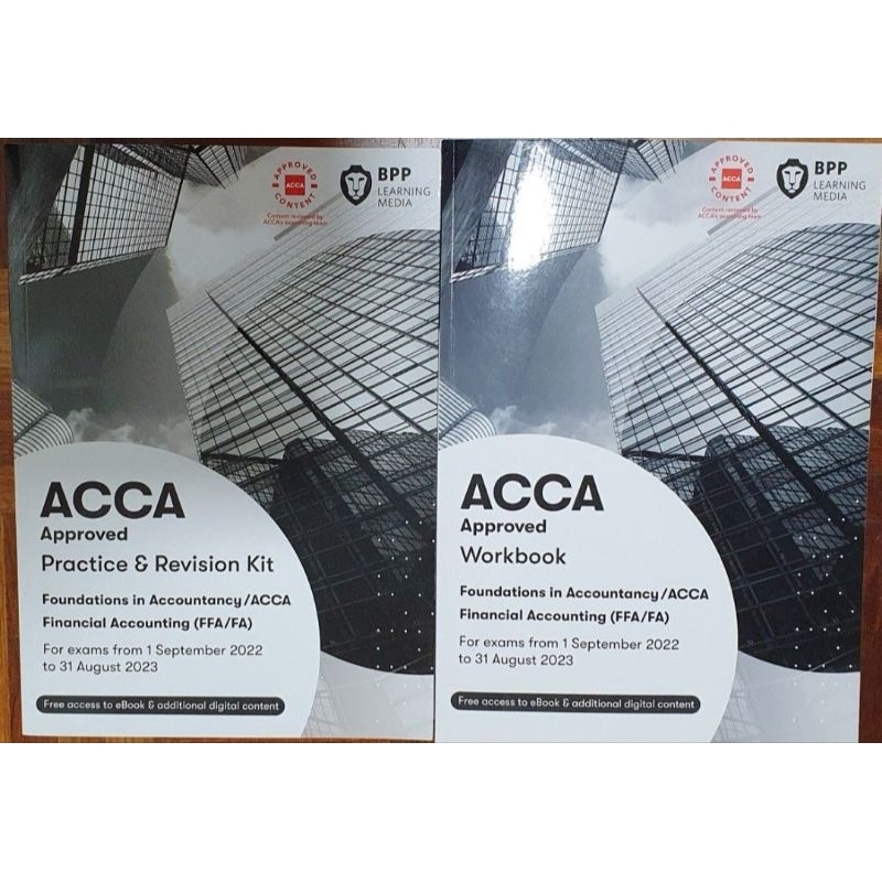 BPP ACCA Approved Workbook / Practice & Revision Kit Financial ...