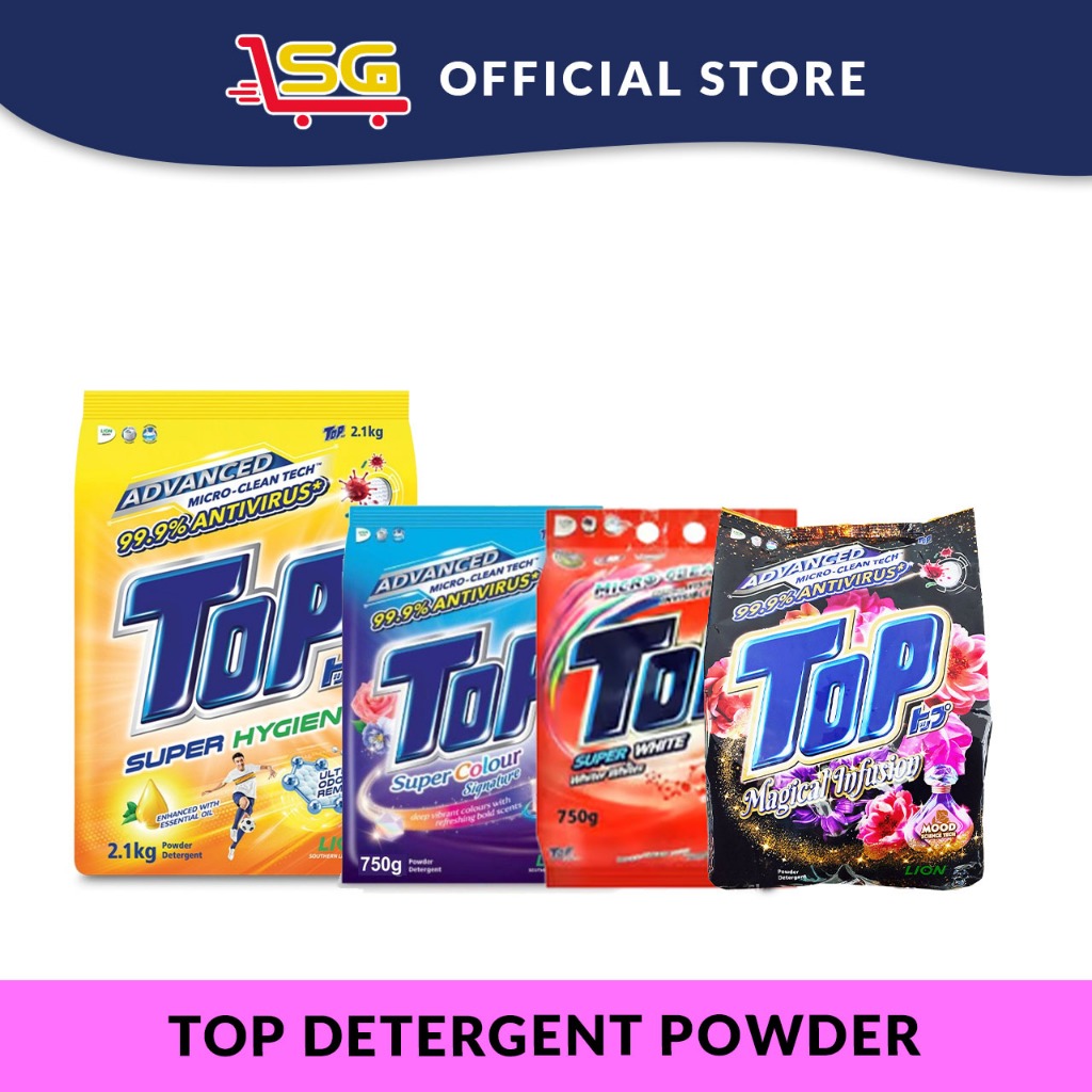 SG TOP Detergent Powder Super Hygienic/ Super Colou/ Super White