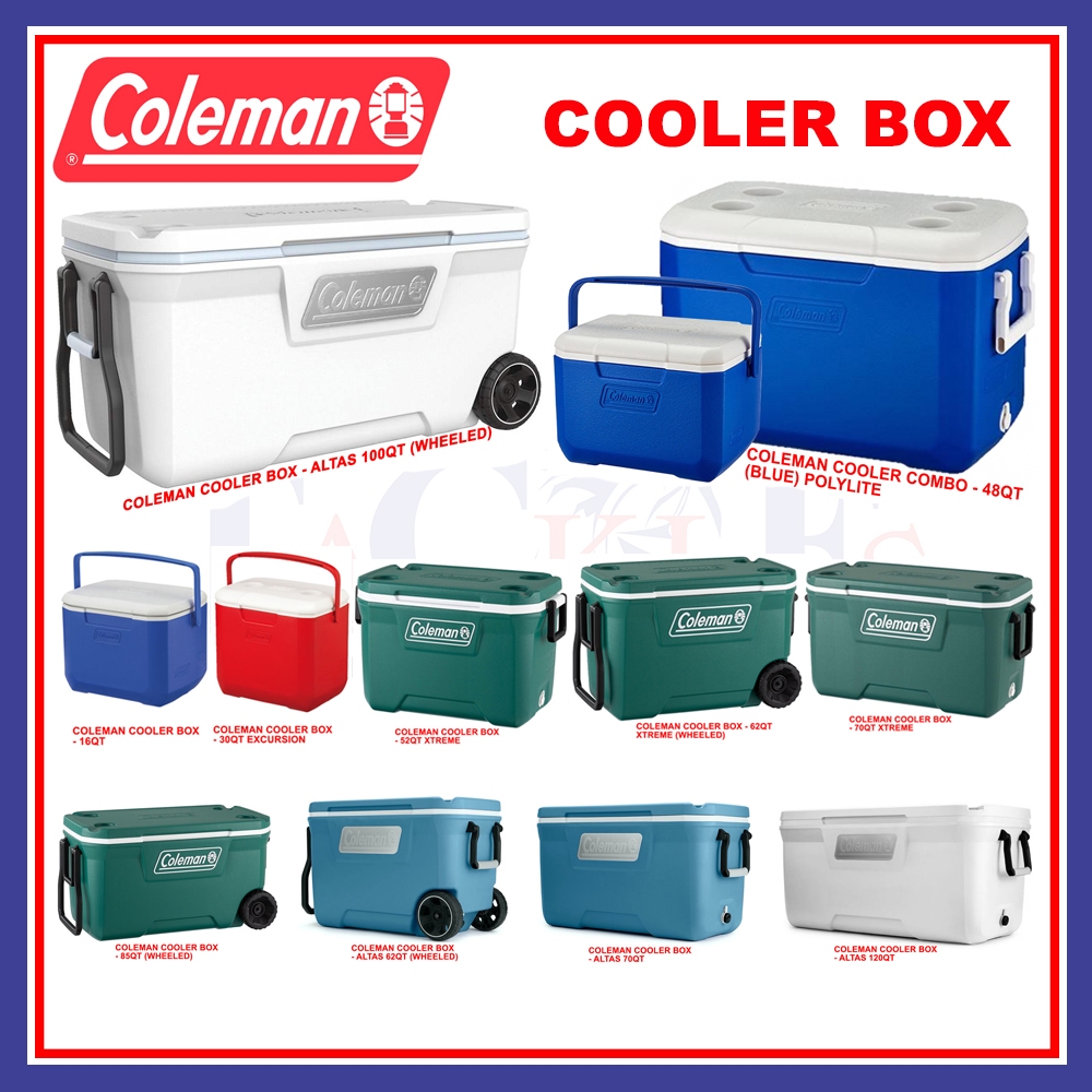 [15Sales!!] Coleman Cooler Box 16QT Excursion Cold Resistant Ice Cooler ...