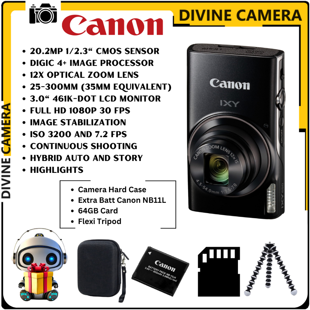 Canon Digital IXUS 285 HS also known as IXY650 (IXY650 From Japan